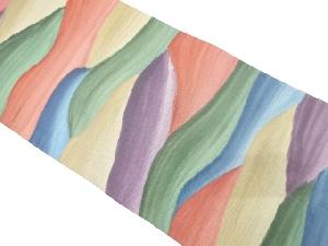 アンティーク　遠山模様織り出し袋帯（着用可）